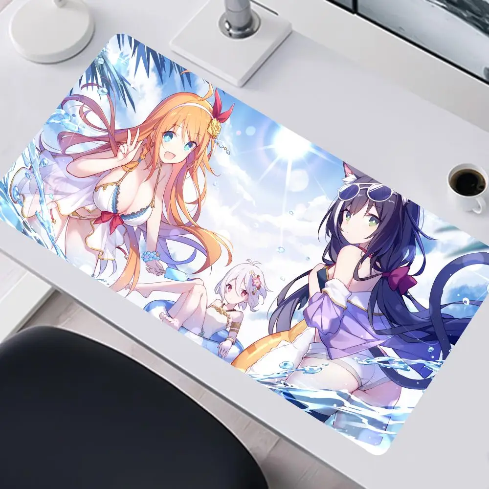 Princess Connect ReDive Pecorine Mouse Pad Mouse Pad Gaming XXL gaming mouse 800x400mm Home Popular HD Mousepad Keyboard Pad Non