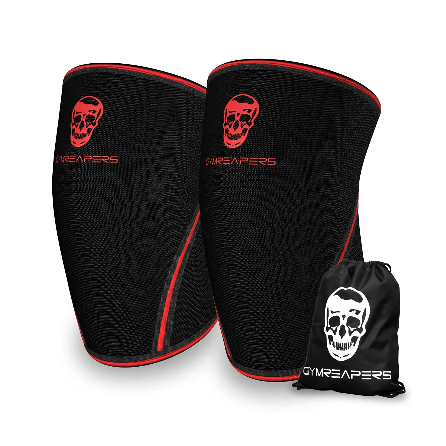 

Knee Sleeves (1 Pair) With Gym Bag - IPF Approved - Knee Sleeve & Compression Brace for Squats, Fitness, Weightlifting, and Dog