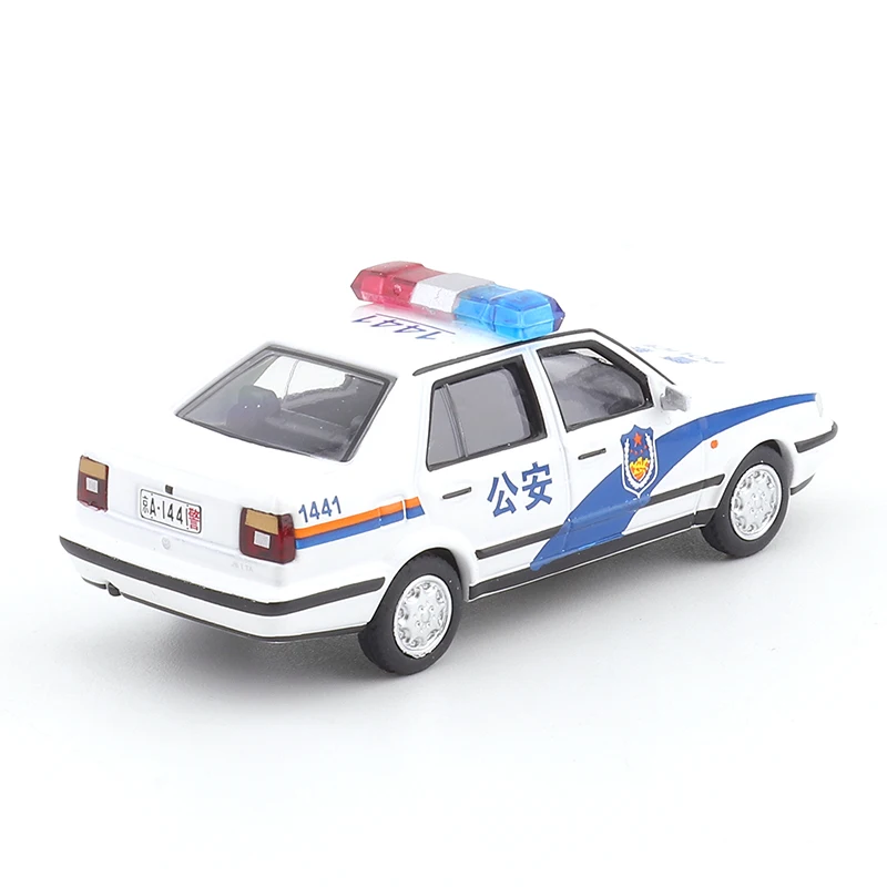 XCARTOYS 1/64 Jetta Urban Spring - Public Security Car Alloy Toys Motor Vehicle Diecast Metal Model Kids Xmas Gift Toys for Boys