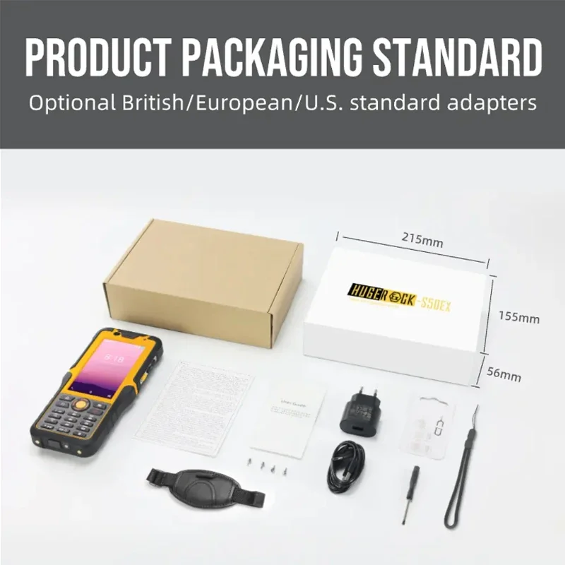 HUGEROCK S50EX Explosion-Proof Rugged Android Terminal with UHF RFID, Barcode Scanner, NFC,IP67 MIL-STD for Industrial Field Use