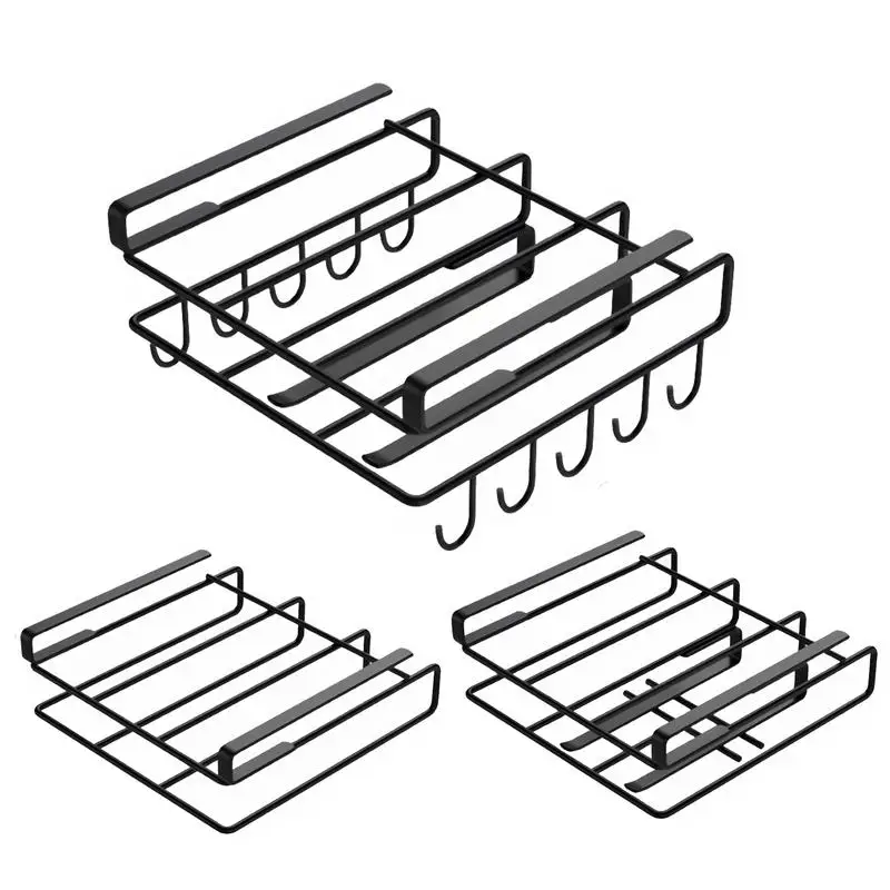 Cutting Board Organizer Pull Out Organizer for Cookie Sheet Baking Pan Bakeware and Tray Cabinet Dividers Hangable Rack For Tray