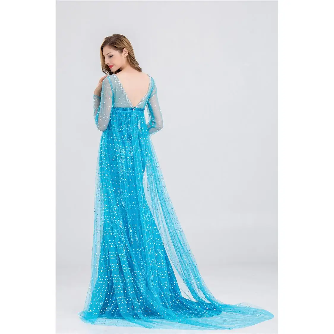 Disfraz de Princ de Halloween, traje de actuación de bebé de la nieve del Príncipe Dr Han, disfraz de Anna Elsa de príncipe de hielo de tamaño adulto