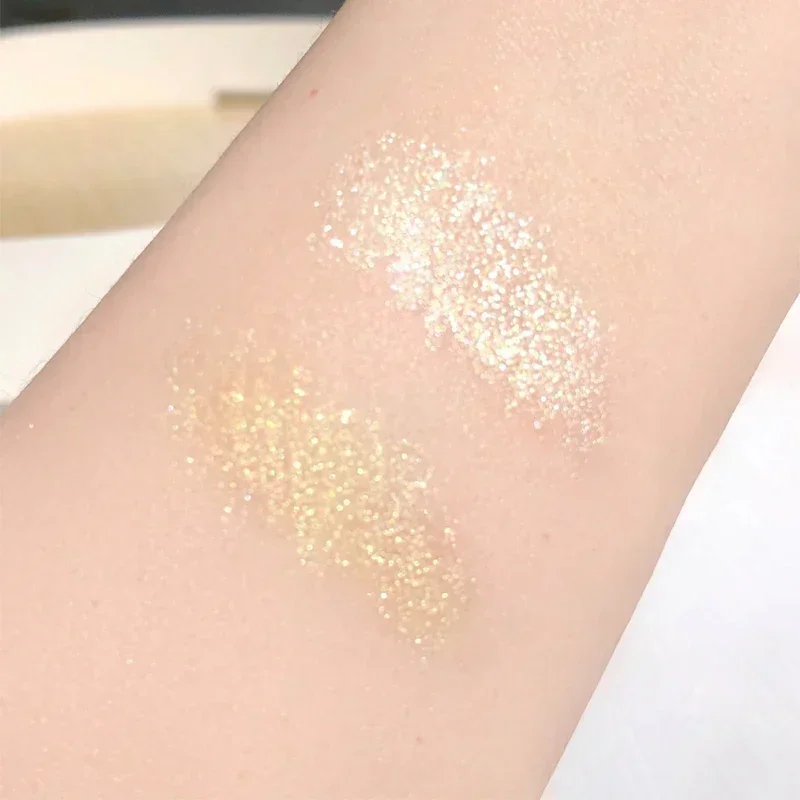 女性のためのゴールドのきらびやかなアイシャドウペン,真珠のきらめき,防水,美容化粧品,メイクアップ,1個