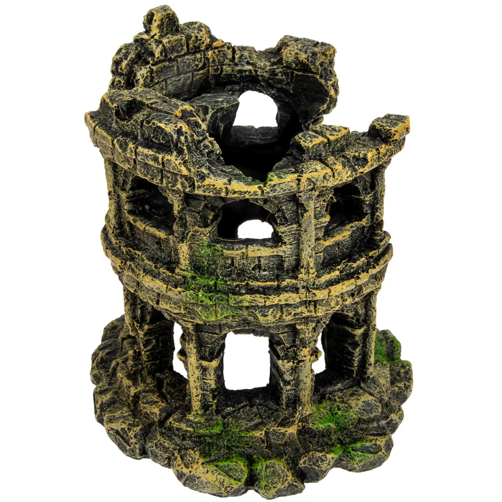 

Simulated Roman Colosseum Resin Aquarium Decoration Fish Tank Ornaments Landscape Column Underwater Craft Pet Supplies Aquatic