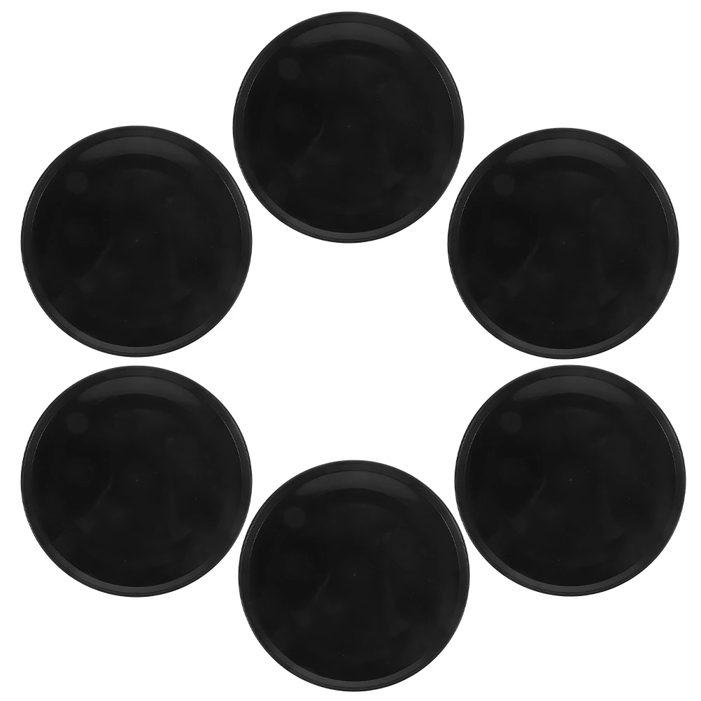 

6 Pcs Large Black Round Plastic Flower Pot Saucer Drip Tray Water Catcher for Plants Plant Trays Pots Accessories