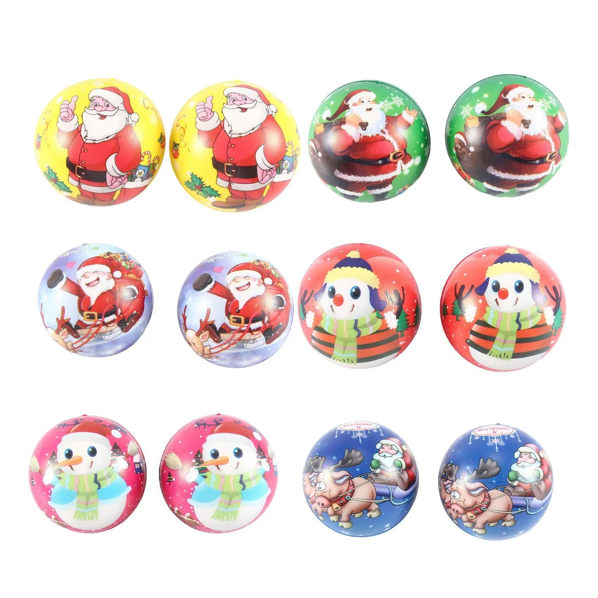 

12Pcs PU Anti Stress Reliever Toy Doll Slow Rebound Antistress Squeeze Toy