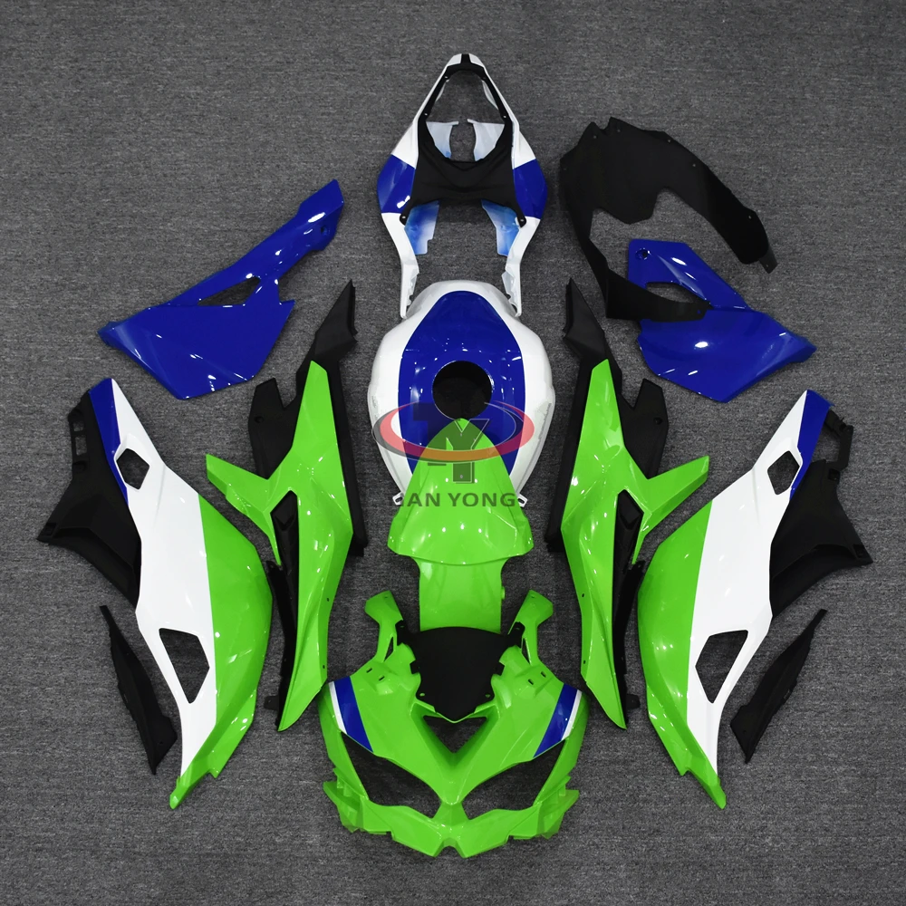 Motorcycle Injection Cowling Full Fairing Kits For Kawasaki Bodywork ZX4R 2019-2025 ZX 4R ZX4RR Blue white green prints