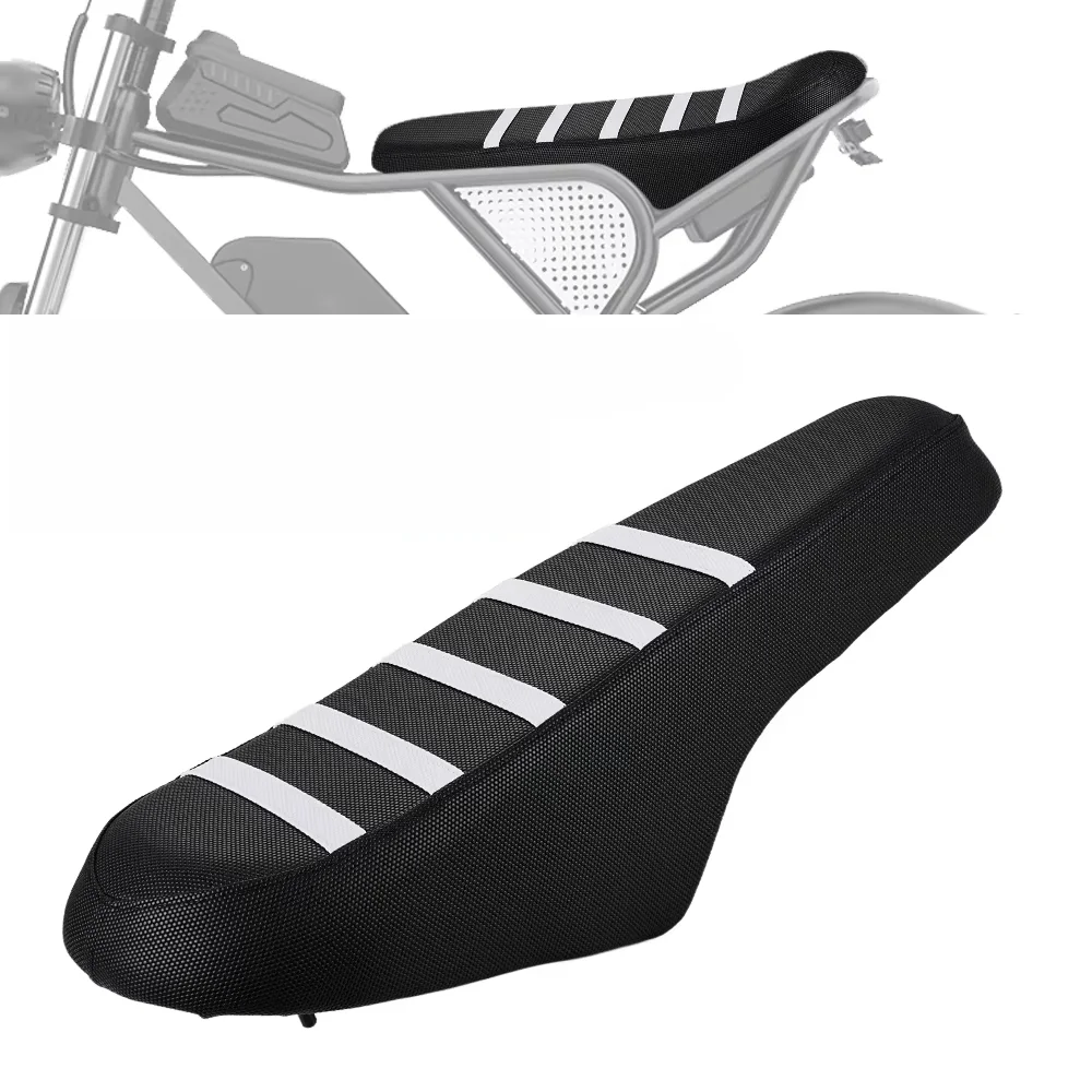 Seat Cover Waterproof Non-slip Particles Design PVC For Ridstar Q20 Electric Dirt Bike E-bikes Scooter Bicycle Motorcycle Parts
