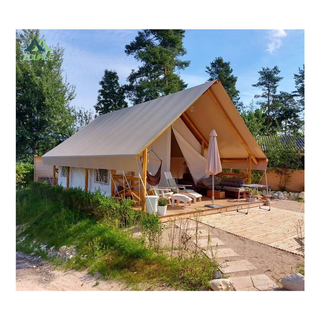Luxury Hotel Safari Tent Glamping Outdoor Camping Tent
