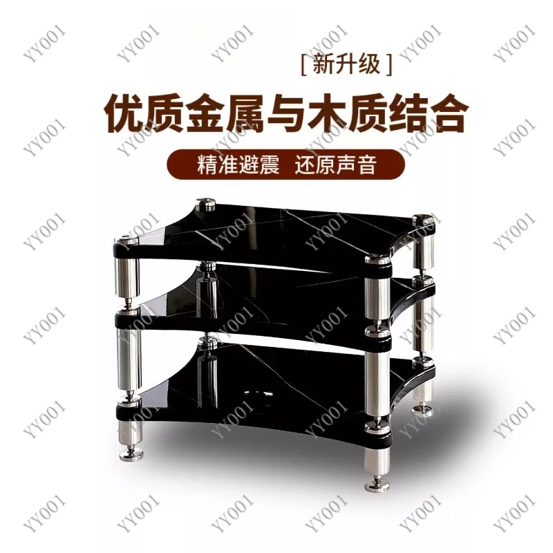 1-4 Tier Audio Rack 200KG Amplifier Stand Vibration Isolation Feet For Hifi DJ Home Theater