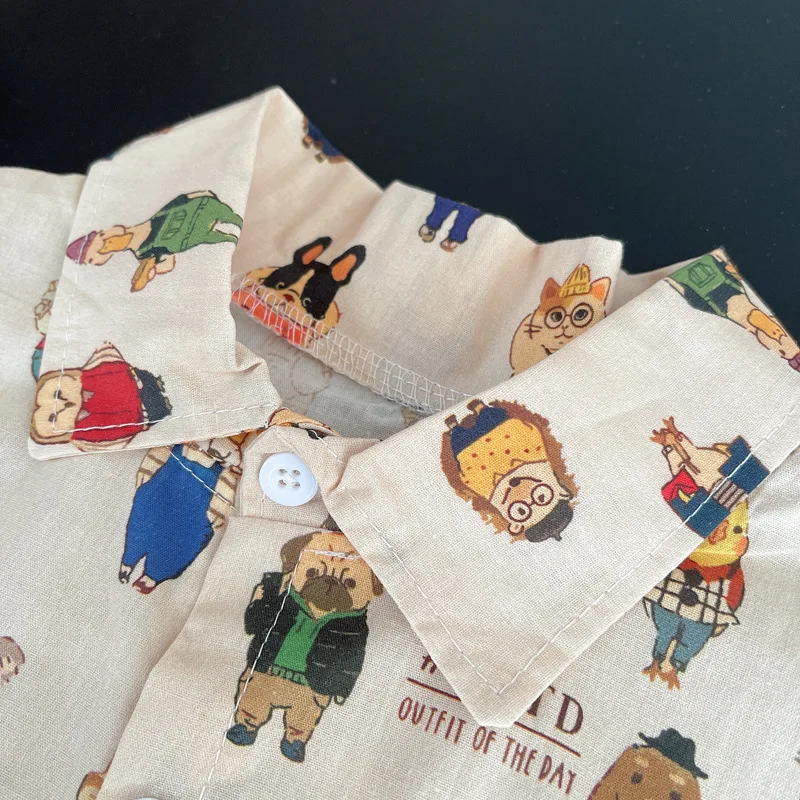 Summer Baby Clothes Suit Children Boys Cotton Cartoon Full Print T Shirt Shorts 2Pcs/Set Toddler Clothing Casual Kids Tracksuits