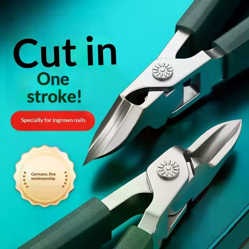 Slanted Pointed Nail Clipper Sharp And Durable Anti-Splash Toenail Clipper For Ingrown Thick Toenail Pliers Scissors Nail Care