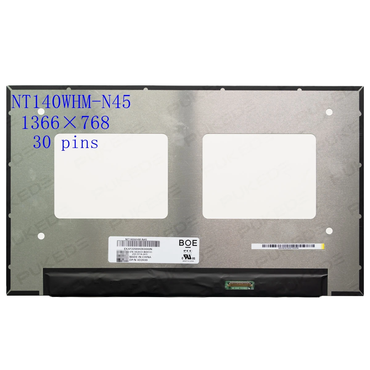 14.0 "polegadas tela lcd do portátil NT140WHM-N45 hd 1366 × 768 edp 30 pinos para dell latitude 5400