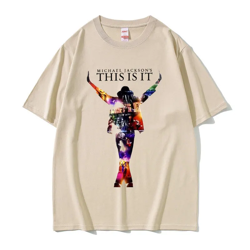 Vintage King of Pop Michael Jackson This Is It Graphic T-shirt Men Women Retro Gothic Rock T Shirt Men's 90s Oversized T-shirts