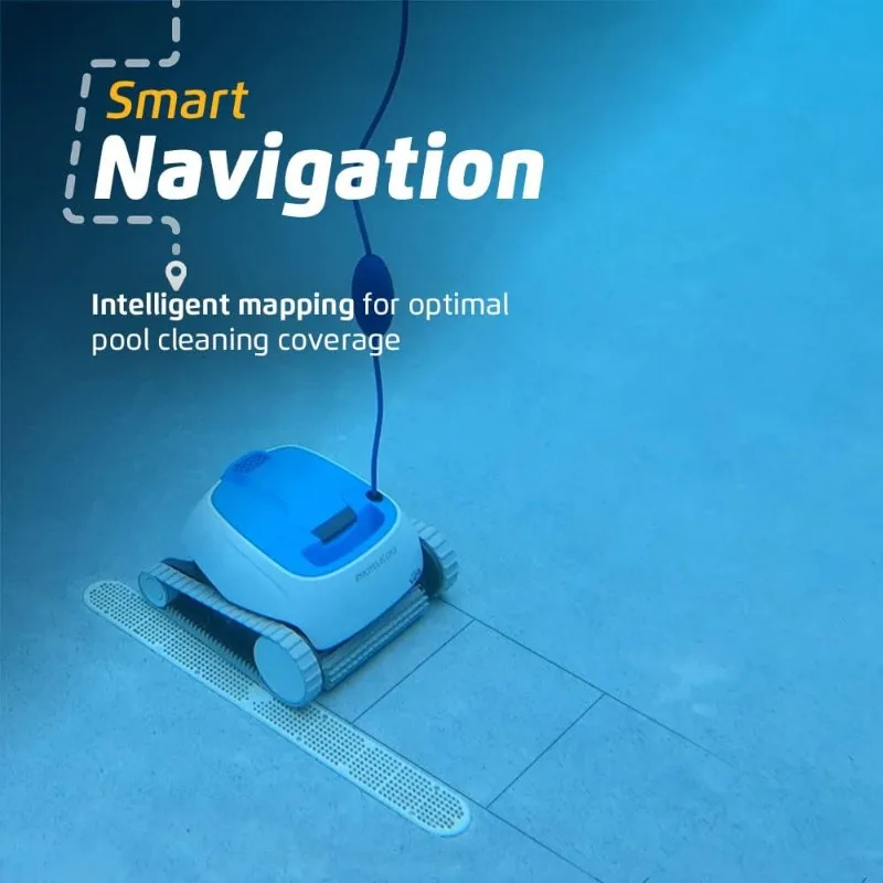 Dolphin Proteus DX3 Automaitc Robotic Pool Vacuum Cleaner, Wall Climbing, Active Scrubber Brush,In-ground Pools up to 33 FT