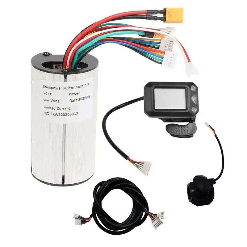 

A66P-36V Electric Scooter Controller+LCD Display+Brake+Extension Cable Motor Controller Electric Scooter Replacement