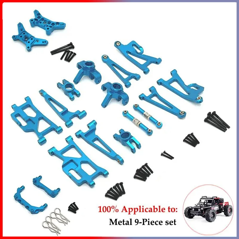 Taza de dirección de Metal, juego de brazo oscilante superior e inferior, soporte de torre de choque, poste corporal, piezas de mejora de coche Hyper Go RC Mjx 14210 14209 H14BM