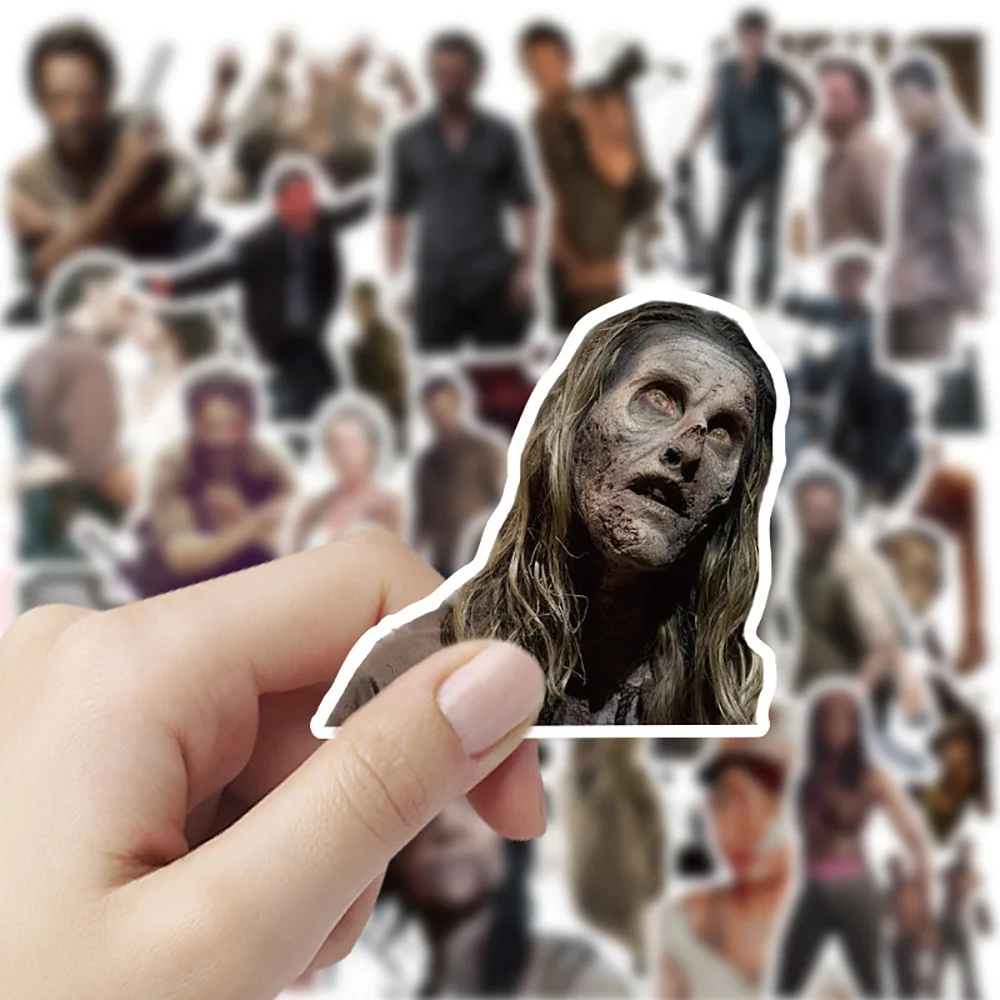 10/30/50PCS Horror The Walking Dead TV Show Stickers Zombie Decoration Suitcase Scrapbook Laptop Stationery Cool Kid Toy Sticker