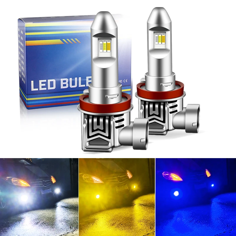 LED H8 H11 Fog Lamp for BMW 1Series E81 E87 E82 E88 2Series F22 F23 3Series E46 Canbus Bimmer Headlight No Flicker Driving Light