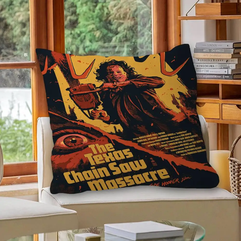 The Texas Chain Saw M-Massacre Cushion Cover Inches Farmhouse Decor Home Throw Pillow Covers for Couch Decorations