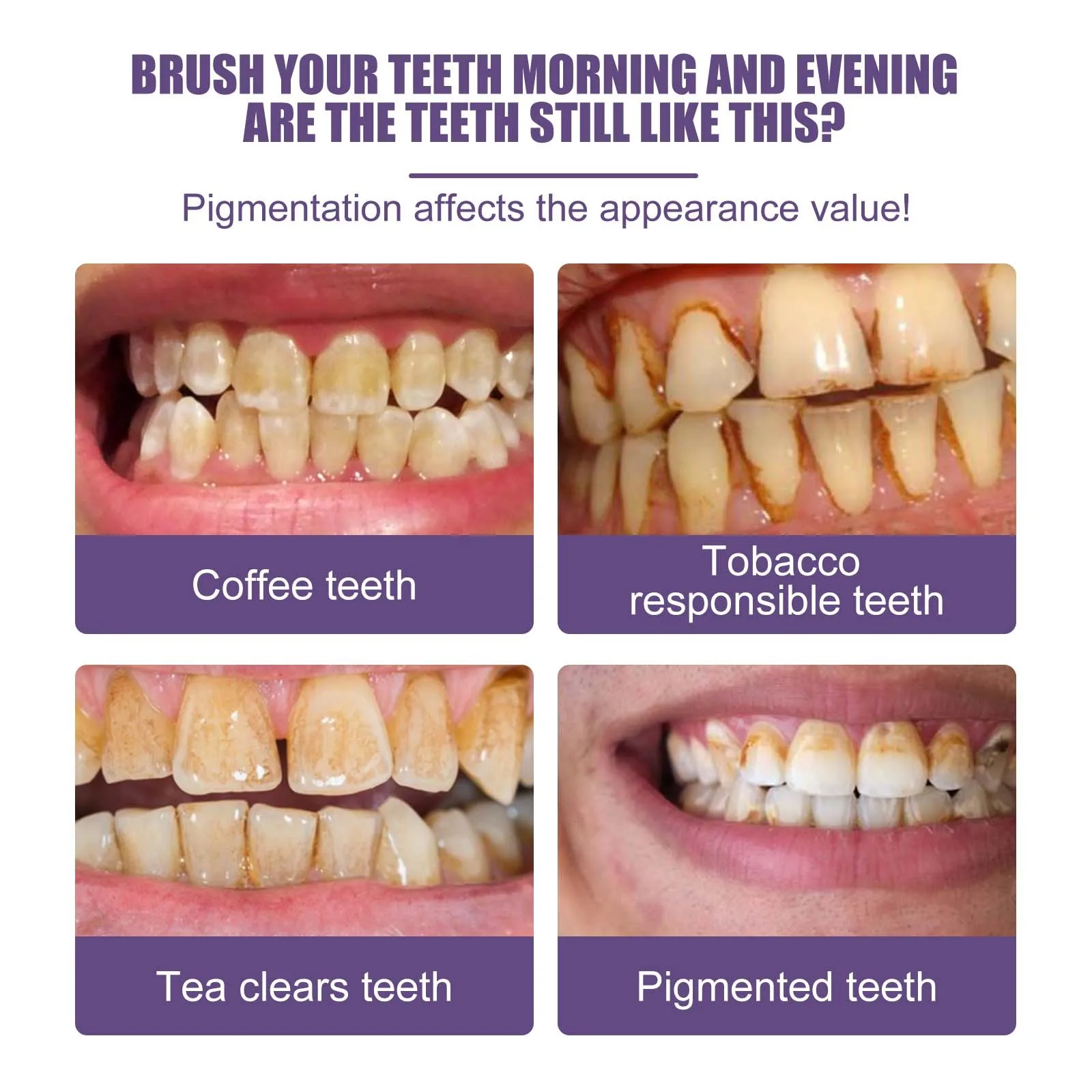 Teeth Whitening Powder Has A Whitening Effect,Which Is Effective For Deep Stains And Can Quickly Bleach Teeth Cleaning Powder