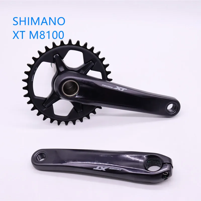 SHIMANO  XT FC M8100 Crankset M8100  1X 12s Speed  32T 34T 36T 165mm 170MM 175MM MTB bike bicycle 11/12 speed  chainwheel