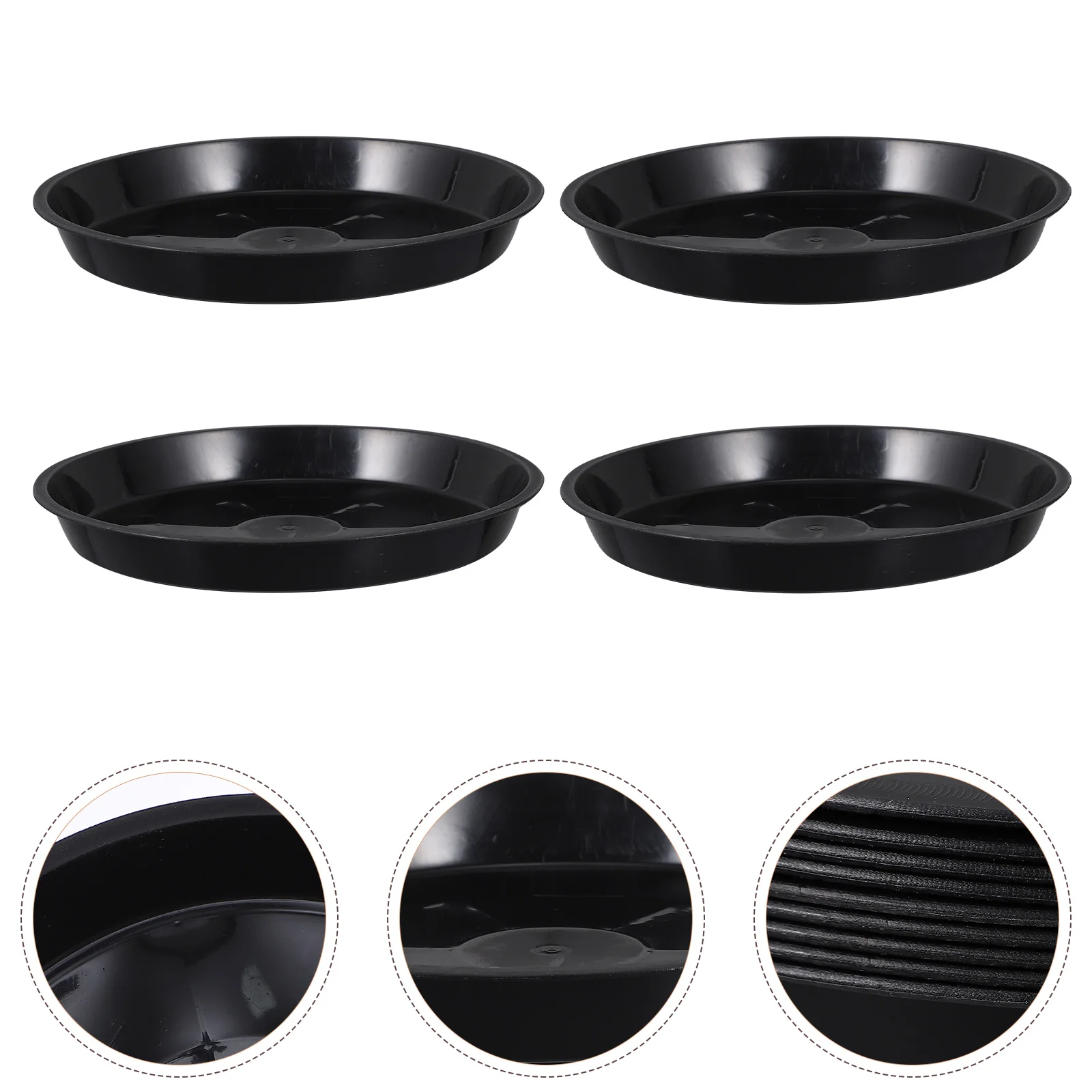 

10 Pcs Plant Pot Trays Flower Holder Bonsai Bottom Pad Drainage Plastic Raw Material