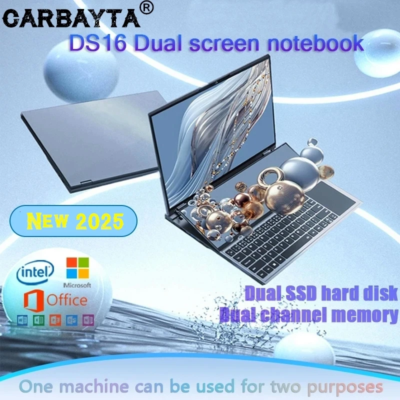 Laptop Gaming, Notebook layar ganda W-10885M Intel Xeon 16 inci (14 inci layar sentuh) komputer DDR4 Windows 10 11 2025