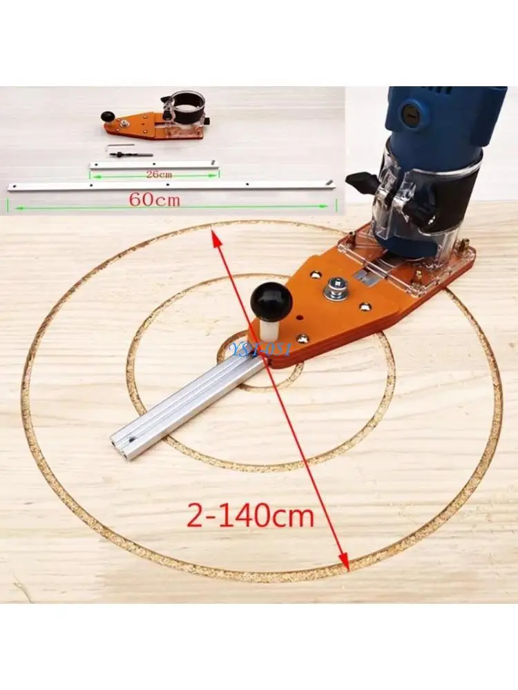 

E15A Практичный фрезерный станок для обрезки кругов Балансировочная доска Откидная направляющая таблица