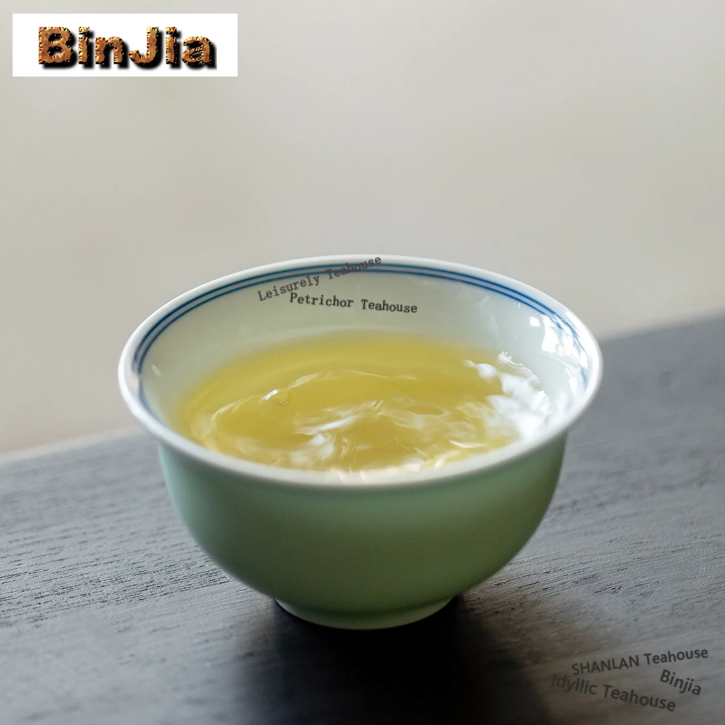 Bean Green Glaze Double Line Teacup Zen Tea Bowl Single Cups Tea-tasting Meditation Cup Jianzhan Master Cups Tea Services Craft
