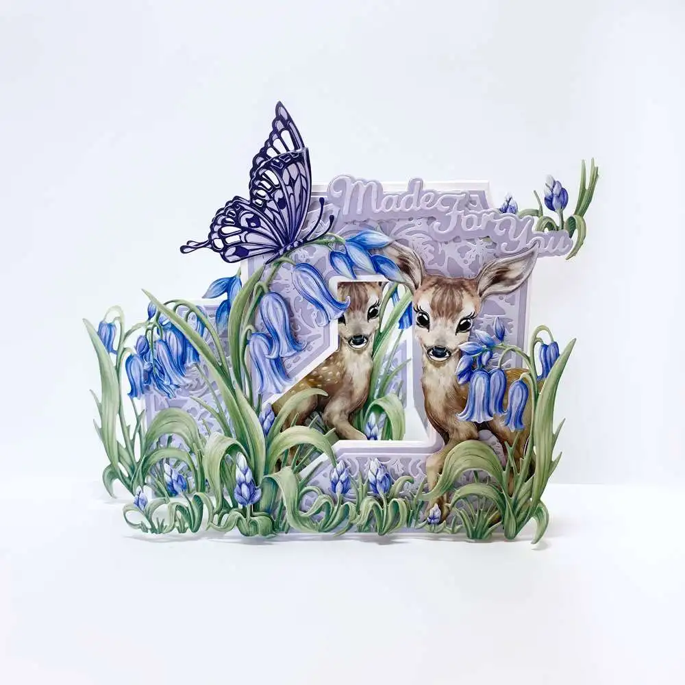 Bluebell Delight Die zestaw matryc do cięcia metalu nowe formy diy papier do scrapbookingu wycięcia rzemiosła duże matryce