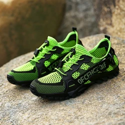 Super soft men hiking shoes Breathable Summer men sneakers Plus Size 36-47 Outdoor Sport Shoes Unisex Camping trekking shoes