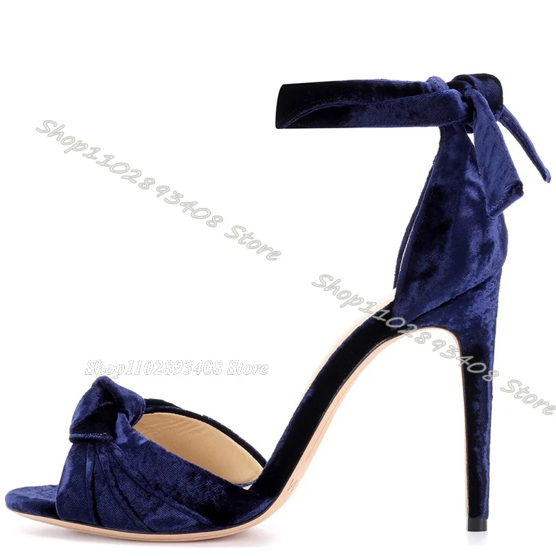 

Dark Blue Ankle Strap Sandals Peep Toe Solid Thin High Heels Women Shoes Newest Fashion Elegant Party Shoes Zapatos Para Mujere