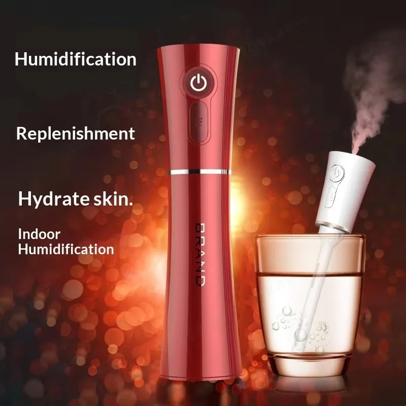 Small Waist Portable Humidifier, USB Rechargeable Desktop Mist Maker with Built-in Battery for Winter Home Use