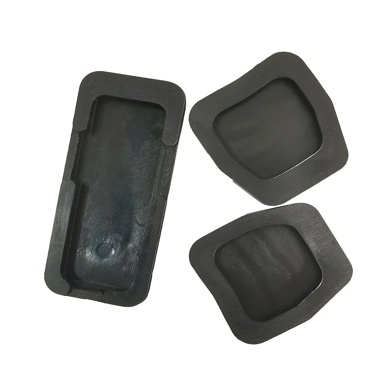 3Pcs Car Brake Clutch Pedal Pad Cover Rubber Pedal Pad Cover For VW Jetta Golf Mk2 Mk3 Passat Polo 321721173 Car Pedal Part