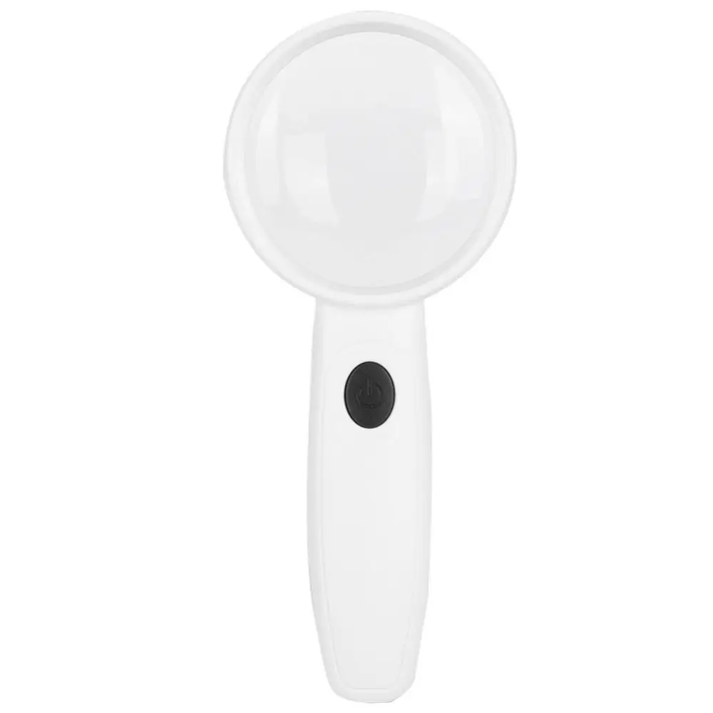 11X Magnification Handheld Magnifying Glass 3 LED Light HD Len Reading Magnifier USB Rechargeable Jewelry Loupe