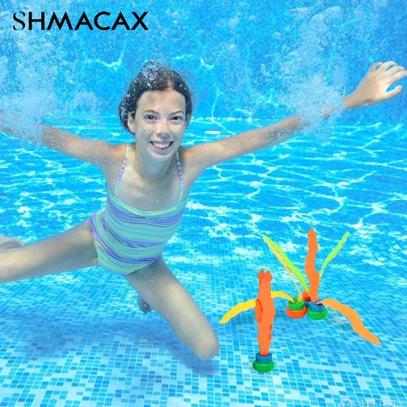 4Pcs Pool Games Sinking Toy Multicolor Cartoon Pool Sinking Toys Creative Swim Dive Toy Set Swimming Pool Accessories