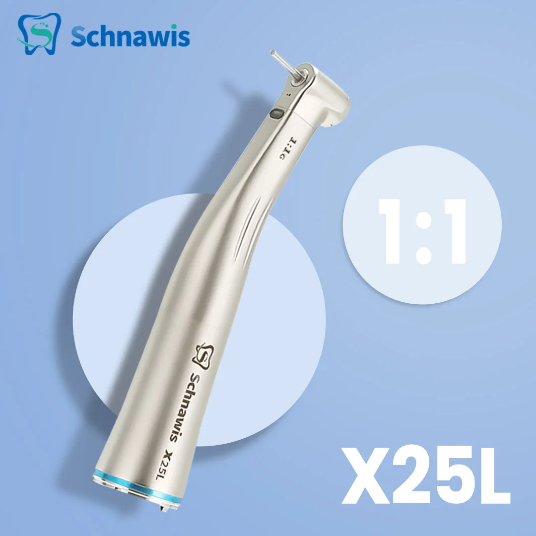 

Push Button 1:5 Dental Contra Angle Handpiece Increase Speed Handpiece Mini Head T-i Max X95L Inner Water Spray Red Ring