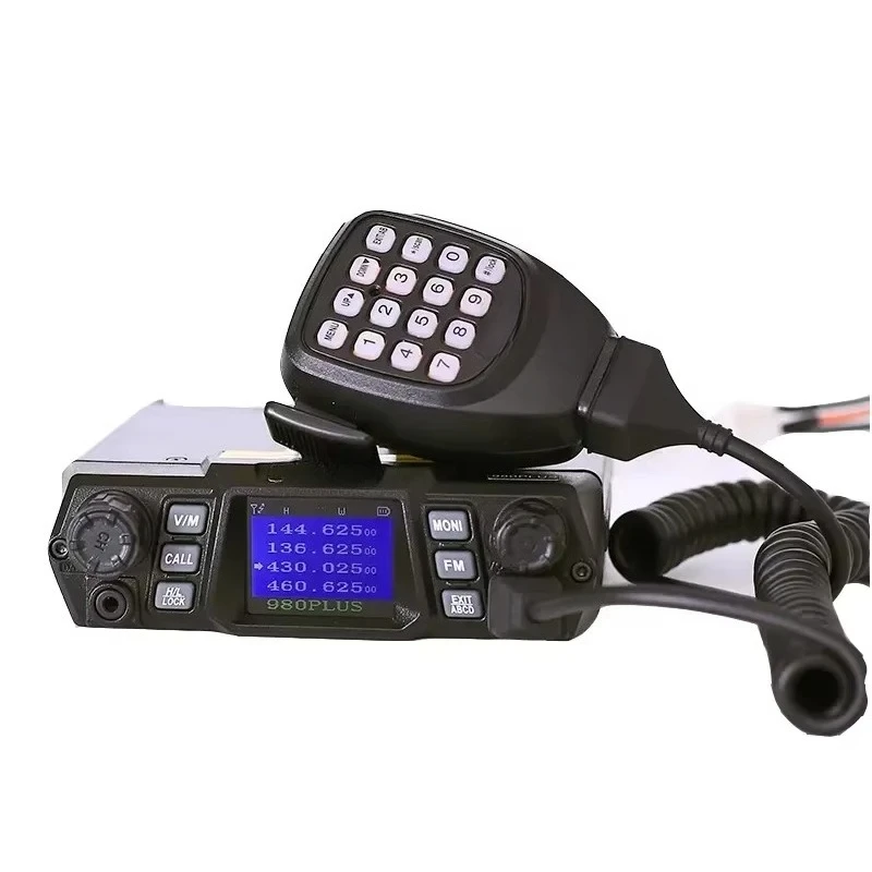 KT-980plus Mobile Radio 50W/75W Dual Band 136-174&400-470MHz 200CH Vehicle Transceiver Quad Band Standby Car Radio
