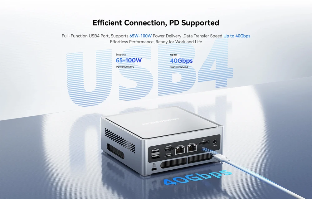 كمبيوتر ألعاب MINISFORUM NAB9 Plus Intel Core i9-12900HK/H 14-Core Oculink USB4 WiFi6E Win11 سطح المكتب مكتب كمبيوتر صغير HD DP BT5.3