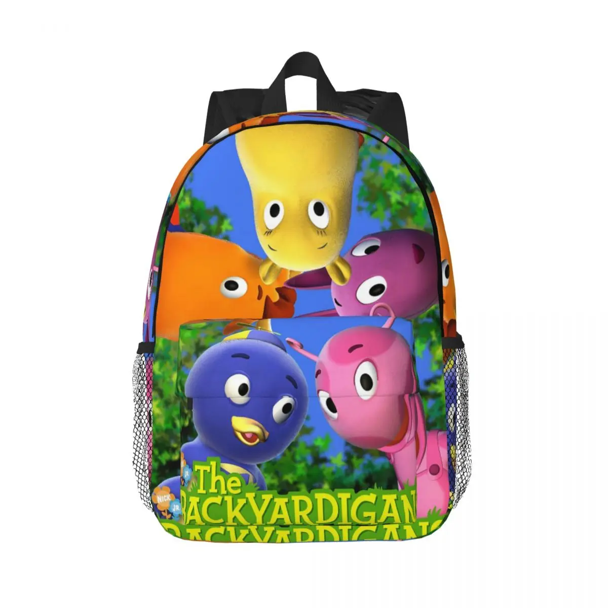 The Backyardigans 배낭 핫 세일 데이 팟 대용량 소년 소녀 BookBag 남성용 여성용 어린이 학교 가방