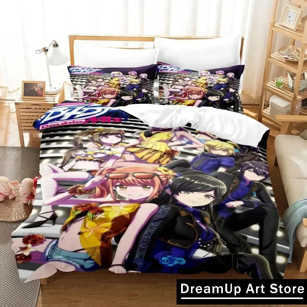 

3D принт мода аниме D4DJ все смешанный комплект постельного белья для мальчиков и девочек Twin Queen полноразмерный пододеяльник наволочка кровать для взрослых спальня