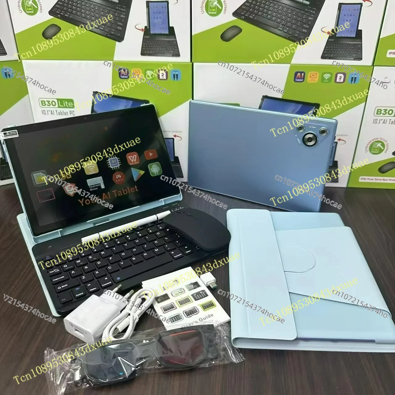 12 + 256GB, 5GWIFI Tablet with Keyboard and Mouse Business Laptop