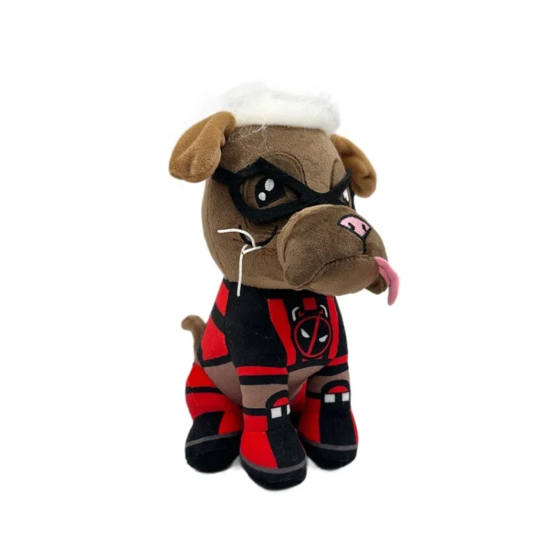 Dogpool Plush Deadpool Plushie Toys Movie Cartoon Cool Cut Dog Stuffed Pillow Bolster Room Decoration Halloween Christmas Kids