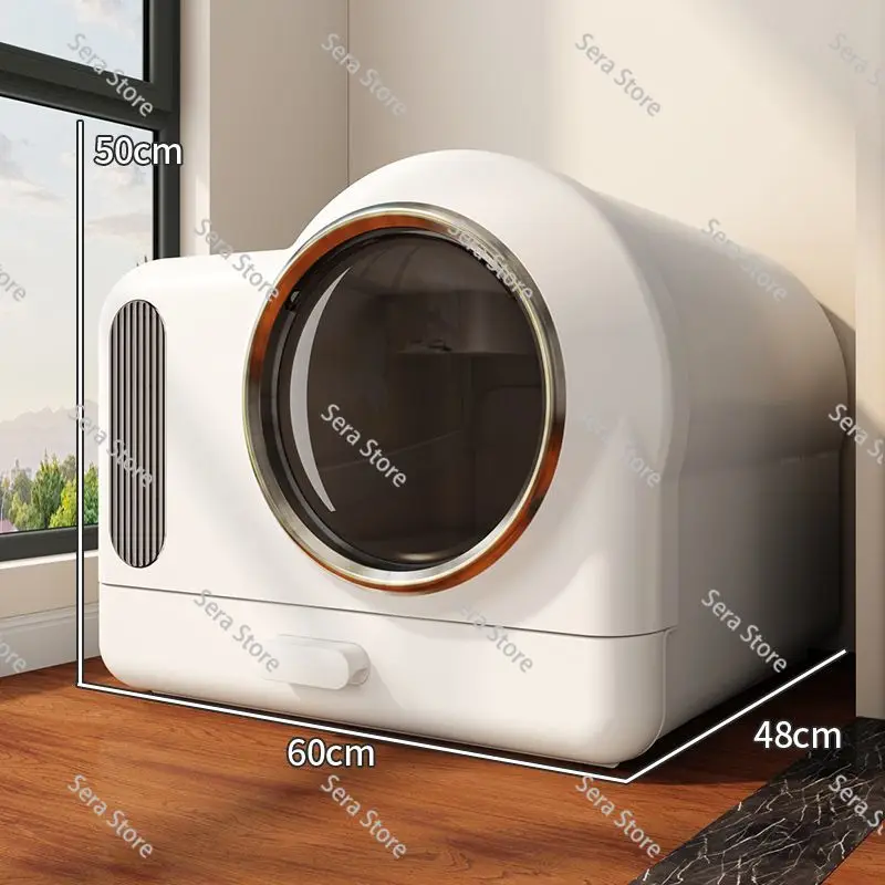 Smart Fresh Air Cat Litter Box,Automatic Deodorization Oversized,Drawer-type Fully Enclosed Cat Toilet,Cat Fecal Basin Deodorant