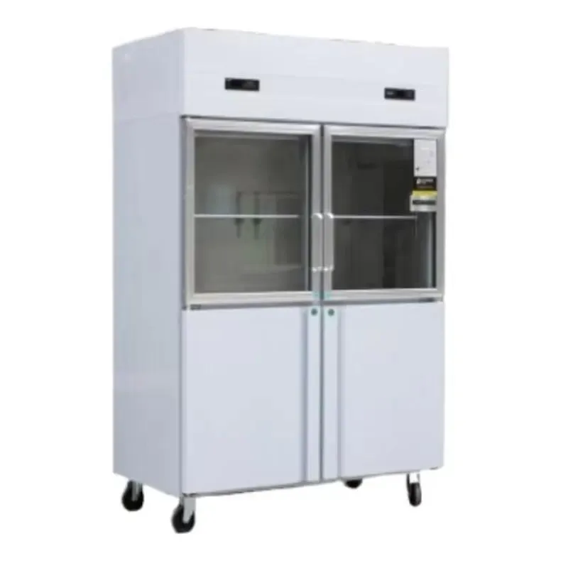 Commercial 4 Door Refrigerator Stainless Steel Glass Display Cooler Single Temperature Customizable for Convenience Store