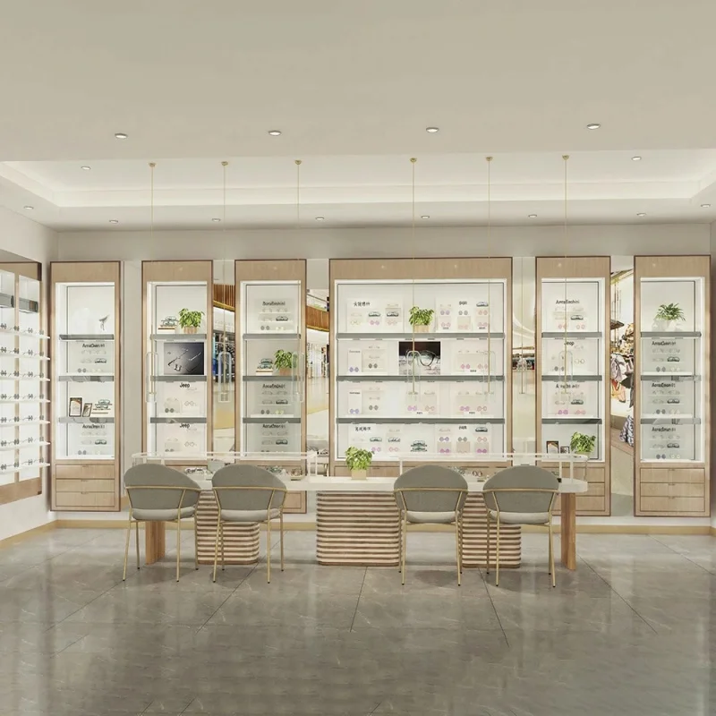 

Customize.Store Design Eyewear Store Design Glasses Shop Display Showcase Display Cabinet Customized