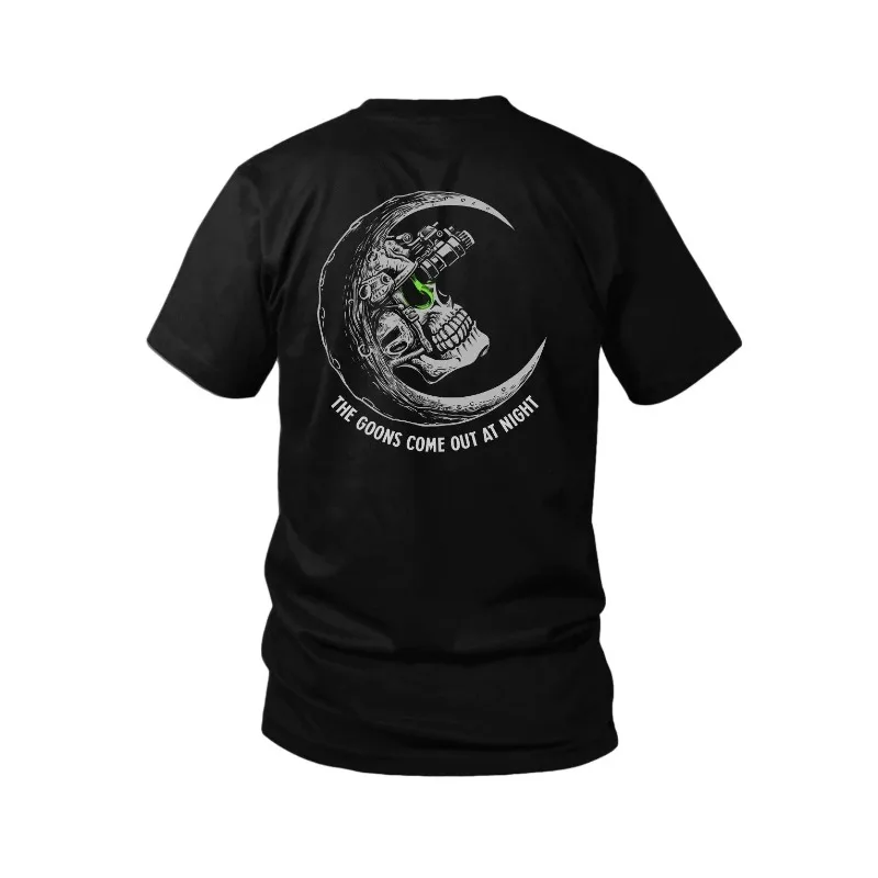 Goons Come Out At Night - تي شيرت برسومات Savage Tacticians للجنسين للرجال والنساء بأكمام صيفية عصرية فاخرة كلاسيكية كلاسيكية #3