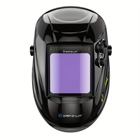 SAFEUP 1111 Welding Mask Auto Darkening Welding Helmet 4 Arc Sensor for TIG MIG MMA Welder Machine True Color Cap Large Viewing