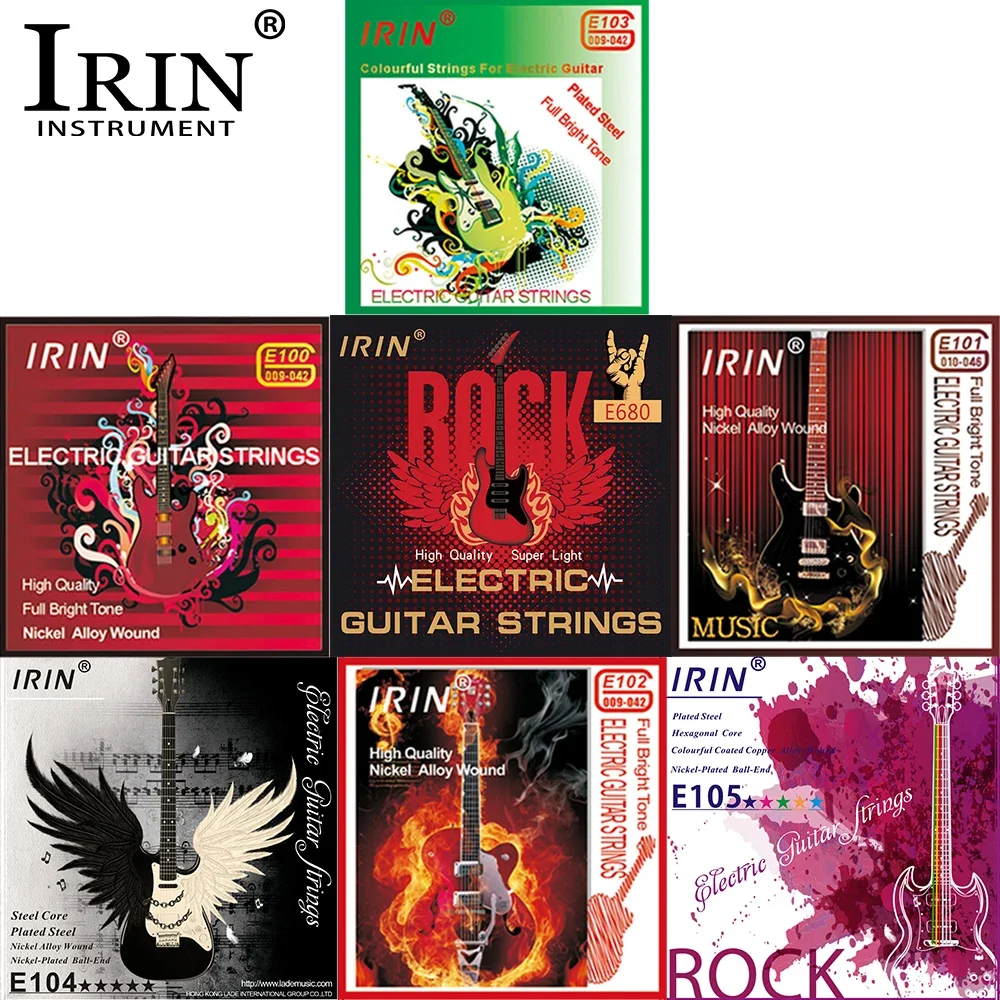 IRIN Electric Guitar Strings Stainless Steel Wire Copper Alloy Wound Nickel Plated Strings Stringsl Instrument Parts Accessories